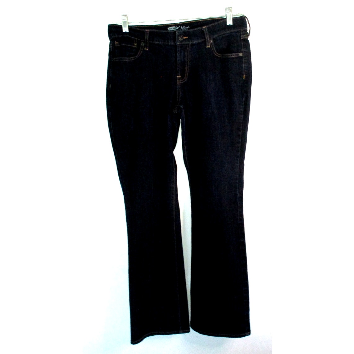 Old Navy Women's The Flirt Dark Wash Mid Rise Boot Cut Blue Jeans Size 10
